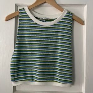 Zara Cropped Sleeveless Sweater